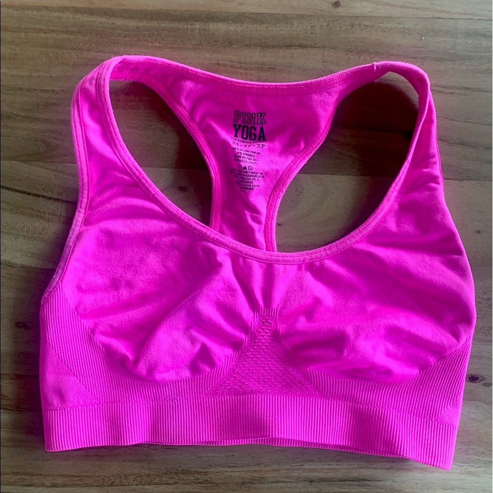 VS Pink Hot Pink Sports bra- Size XS
